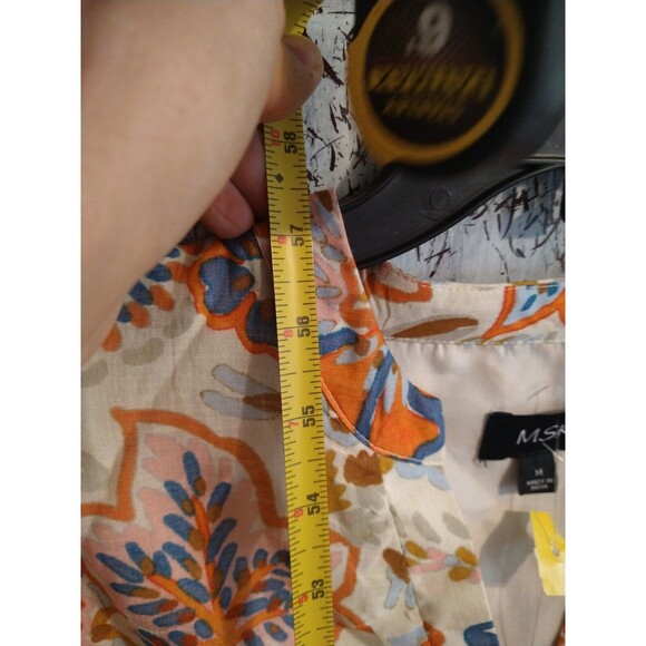 Msk Maxi Puff Sleeve Dress Medium Boho Cottagecore Feminine - Picture 6 of 8